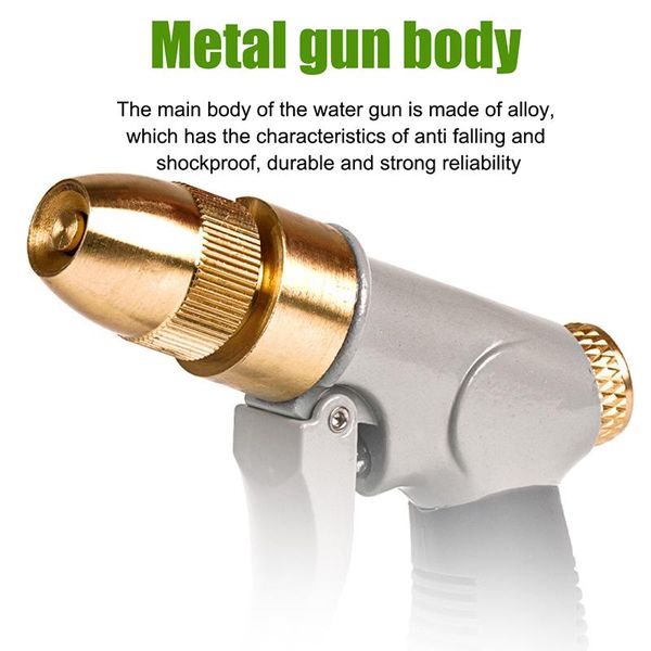

watering equipments garden hose nozzle heavy duty metal spray adjustable multi-function water dnj998