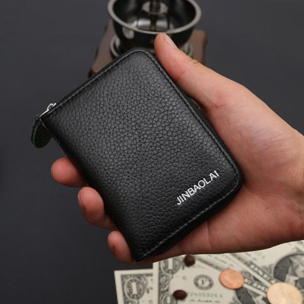 

multi-card leather wallets new mini zipper wallet coin purse card package integration carteira feminina, Red;black