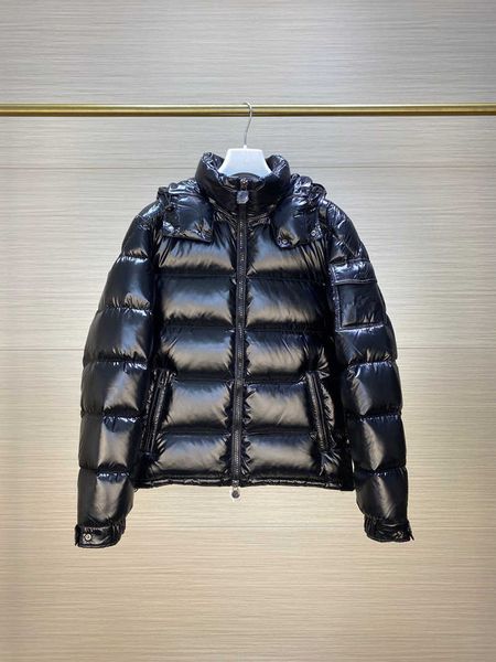 

winter designer jacket down coats womens mens outwear parkas jackets fashion letters coat outdoor streetwear zipper pocket hooded clothing, Black
