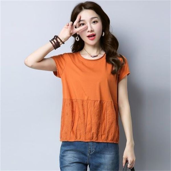 Tops T Shirt Frauen Kurzarm T-shirt Baumwolle burgund T Shirt Femme 210306