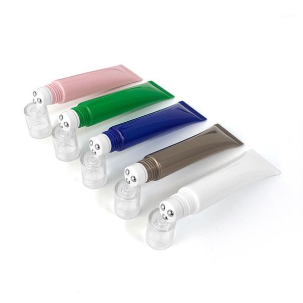 

storage bottles & jars 10-200pcs 20ml empty eye cream roll ball tube cosmetic soft hose containers,squeeze skin care