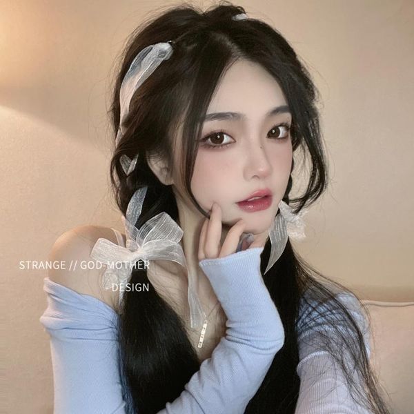 

other event & party supplies retro ribbon hairpin female summer headband thin headdress fairy side tie hair bow go out silk scarf rope
