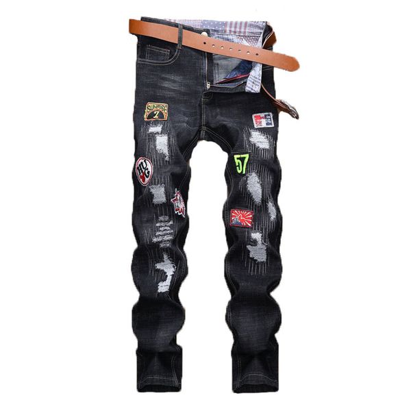

2021 new summer thin black man pants self-cultivation harlan beam men's male ny elastic trousers sweatpants x232, Blue