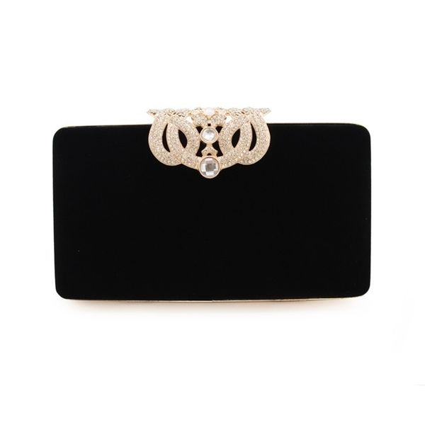 

new hand velvet cross women's fashion celebrity's temperament, small with diamond, dress , banquet bag