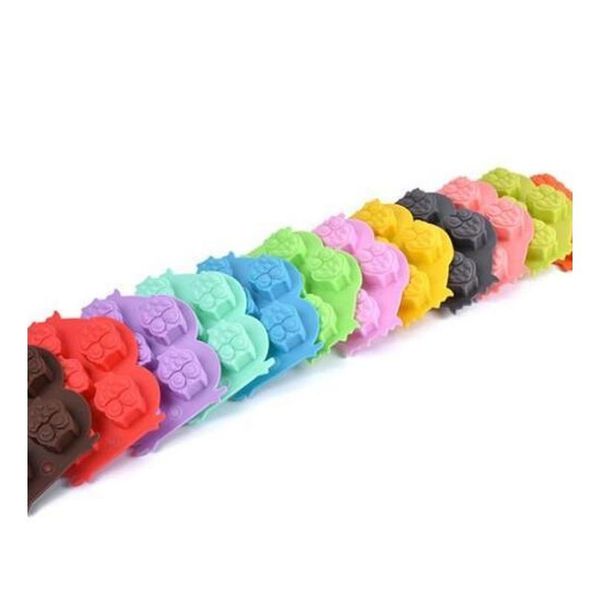 

microwave oven sile mold lovely owl shape ice tray moulds non toxic easy to clean chocolate cake molds jllgwn insyard