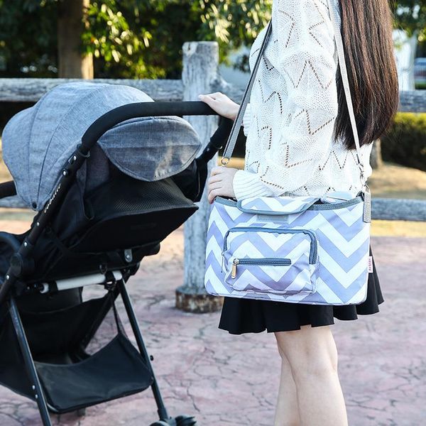 

universal trolley shoulder ripple mother bag waterproof baby bag mum care bolso1 nappy storage diaper ghsdl