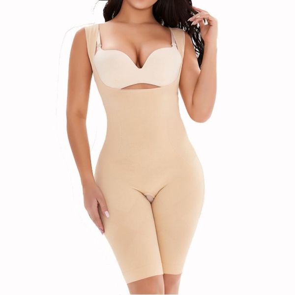 

women's shapers shapewear for women waist trainer full body shaper scoop neck corset tank bodysuits jumpsuits thigh slimming, Black;white