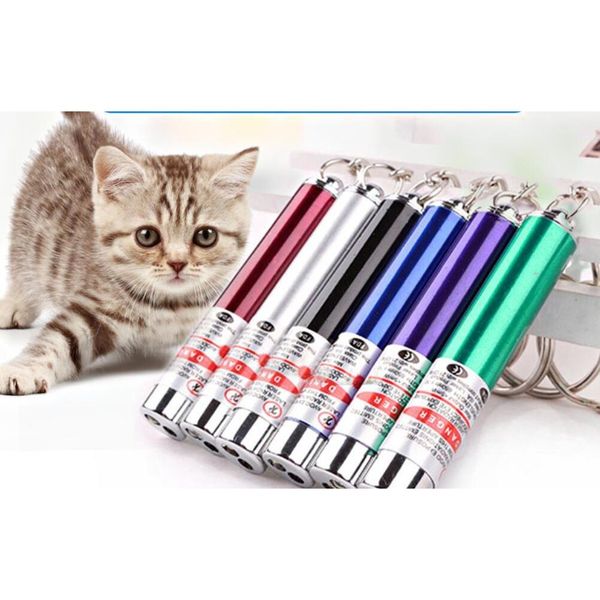 

dhl red laser pointer pen key ring with white led light show portable infrared stick funny cats pet t jlljoy soif