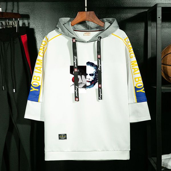 

2021 new fashion color hooides men's thin clothes sweatshirts men hip hop streetwear print hoody man clothing wiak y046, Black