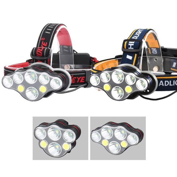 

skywolfeye usb rechargeable 8 led headlight work light camping fishing hunting light headlamps tool party gift