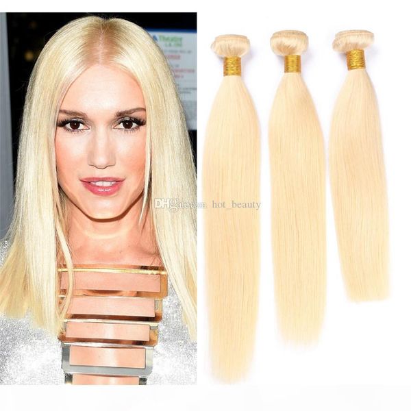 

3 bundles silky straight human hair weave extensions blonde virgin raw indian hair extensions 613 bundle weaves for sale, Black