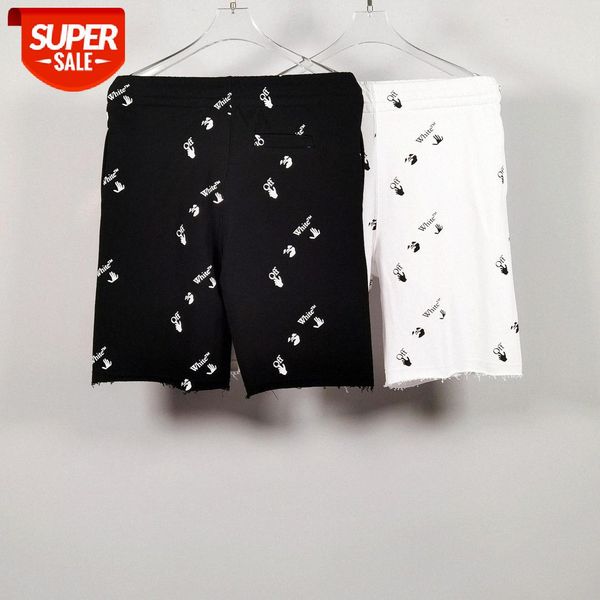 

ow all-over logo printed five points shorts #eb9d, White;black