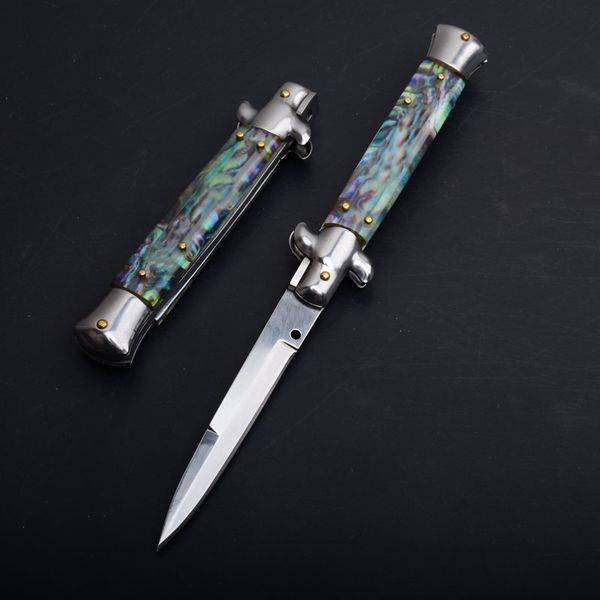 Coltello pieghevole orizzontale ACK Godfather Stiletto Mafia da 9 pollici Coltelli tascabili automatici classici Strumenti EDC