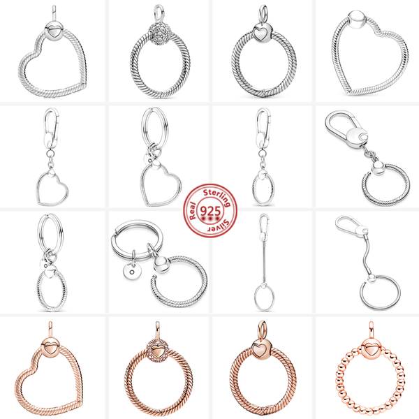 

other 2021 925 sterling silver classic heart o pendant key chain fit original charms beads necklace women diy fine jewelry