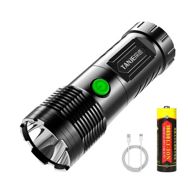 

other led lighting portable ultra bright usb rechargeable electric torch waterproof fixed focus powerful 3 modes camping