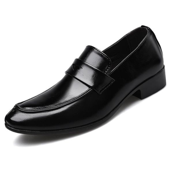 

dress shoes 2021 classic designer fashion men luxury casual man wedding dance party male shoe pu leather oxford for, Black