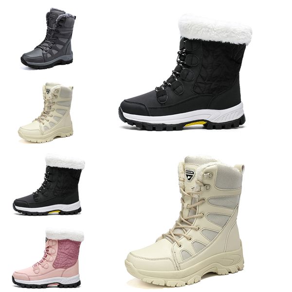 Damen-Snows-Stiefel, modische Winterstiefel, klassische Mini-Knöchel-Shorts, Mädchen-Damenstiefeletten, Triple Black, Kastanie, Marineblau, für den Außenbereich und den Innenbereich