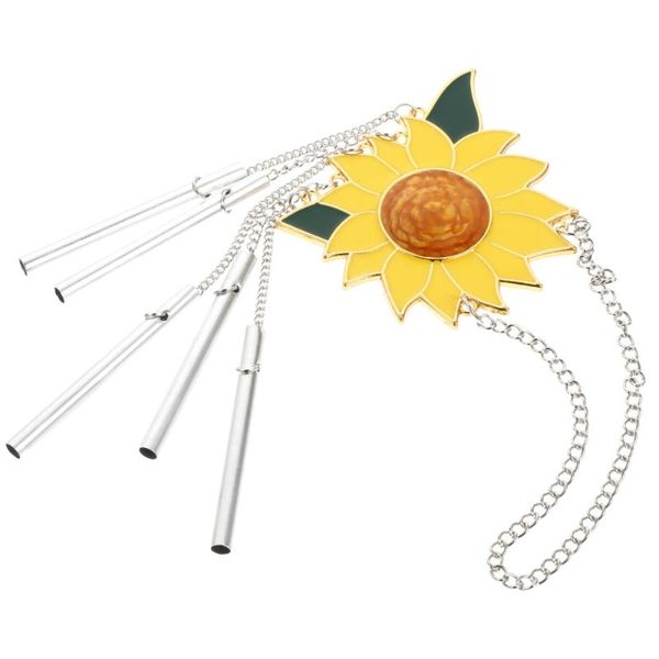 

decorative objects & figurines 1pc sunflower wind chimes ornament dripping pendant for garden