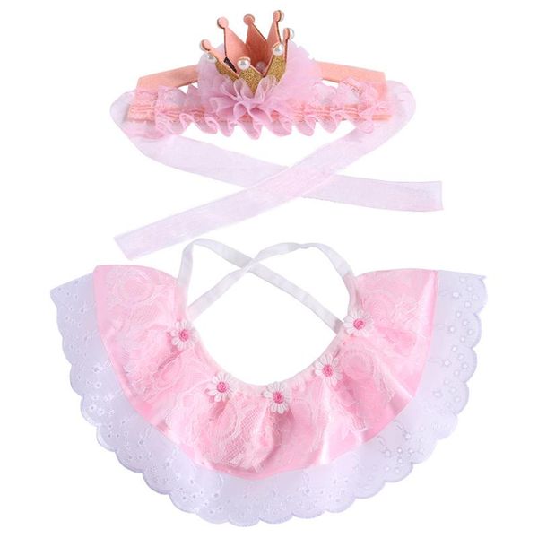 

cat costumes birthday pet hat collar set dress up cap fun headdress cosplay accessories for dog wxv sale