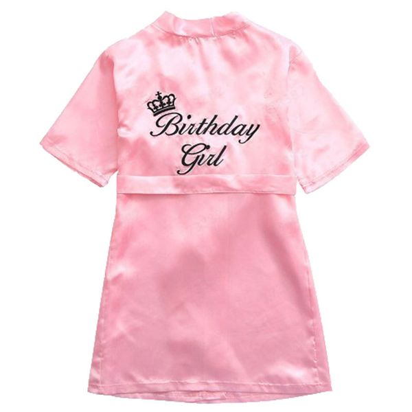 Дети Pajamas халат атласные дети кимоно одежда рождения подарок на день рождения цветок девушка платье шелковый халат ночная рубашка детский халат 5 размеров 484 y2