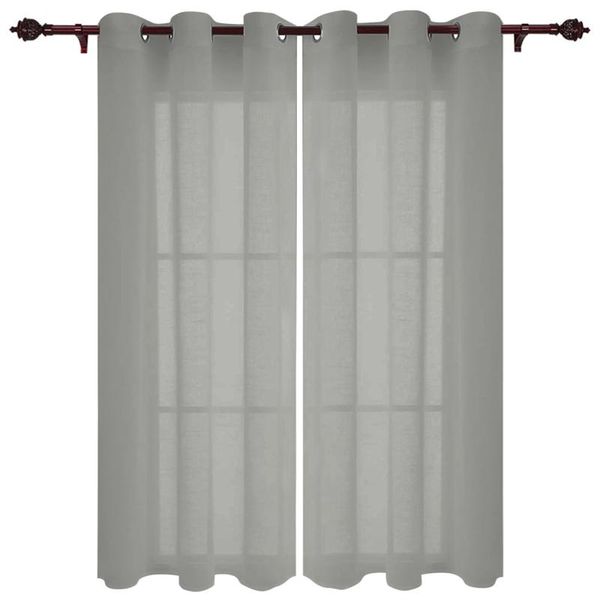 

exquisite home luxury curtains simple solid color gray living room dining room bedroom l exquisite translucent curtains