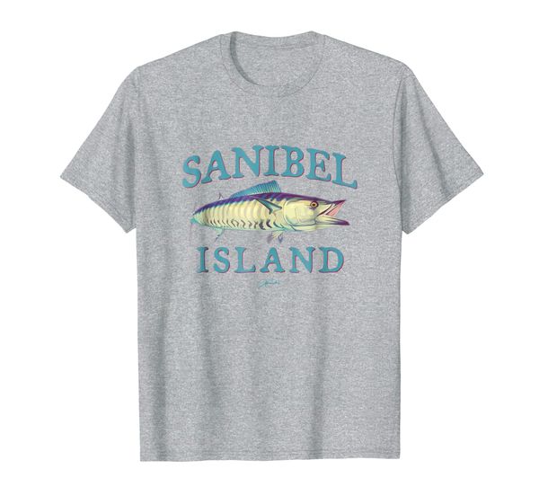 

jcombs: sanibel island, fl, wahoo t-shirt, White;black