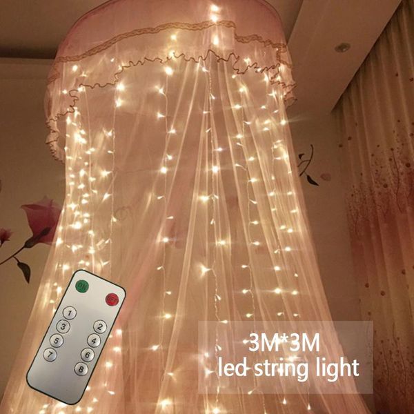 

strings led string fairy lights christmas garlands light remote control 3x3m 300 leds garden street wedding decor