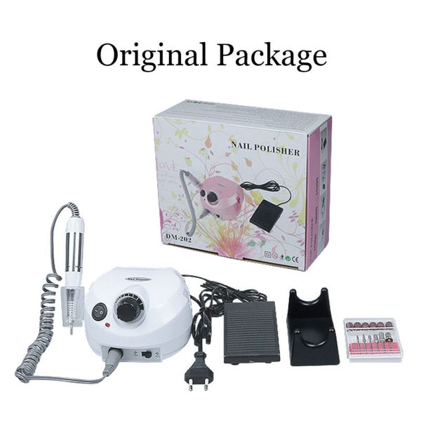 

30w 35000/20000 rpm drill machine mill cutter sets for tips manicure electric nail pedicure file
