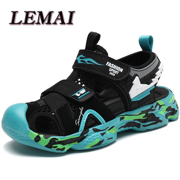 

dropshipping 2021 summer kids sandals boys beach causal sandals children shoes for boy beach slippers sandal shoes, Black;red