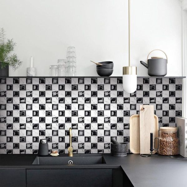 

window stickers 10 pcs mosaic wall tile sticker w/ adhesive 10/15/20cm square paper for bathroom kitchen home decoration