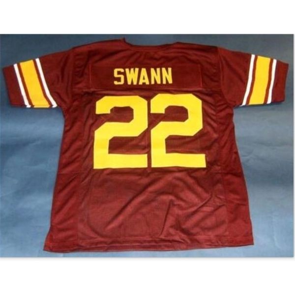 

goodjob men youth women vintage #22 lynn swann usc trojans southern college football jersey size s-5xl or custom any name or number jersey, Black