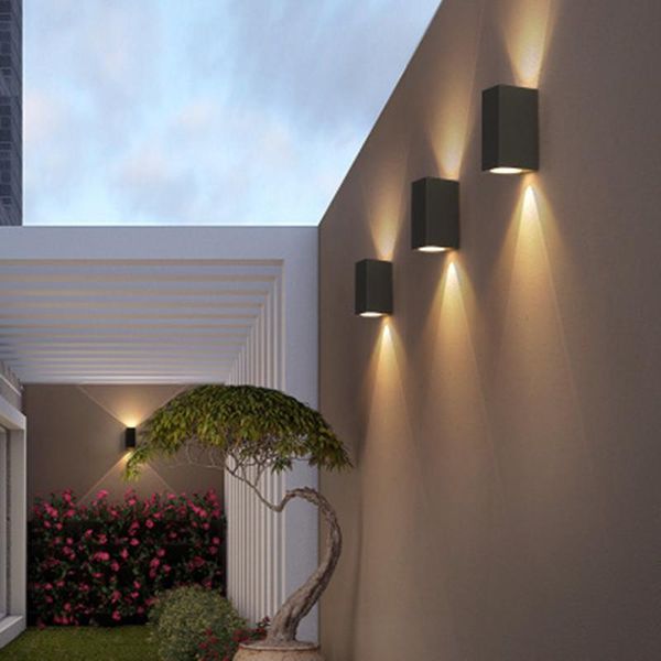 

outdoor led wall lamp waterproof building exterior gate balcony garden yard light aluminum porch lamps