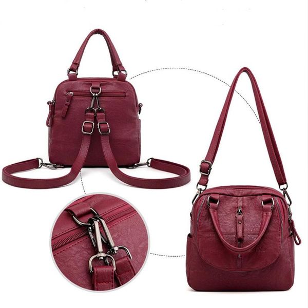 

women backpack purse pu leather backpack female school bag large capacity travel bag cute backpack purse