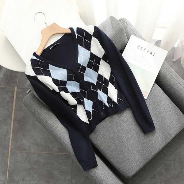 

slim girls elegant cardigan sweater 2021 fashion ladies soft vintage short sweaters coat casual female streetwear knitwear women 210218, White;black