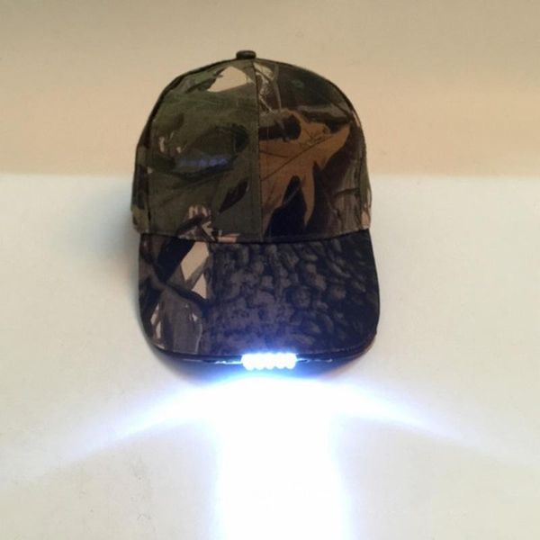 

1 pcs led lamp cap climbing cap tennis golf running criss cross baseball men women battery powered hat, Black;white