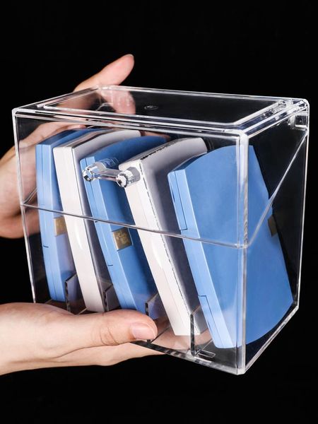

storage boxes & bins dustproof powder eyeshadow tray box,lipstick holder, acrylic deskcosmetic skin care finishing makeup organizer