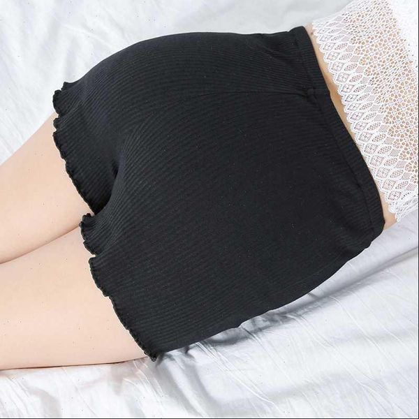 

lady knitted cotton solid black shorts female casual low waist mini capris women plus size xl 3xl stretched slim short pants, White;black