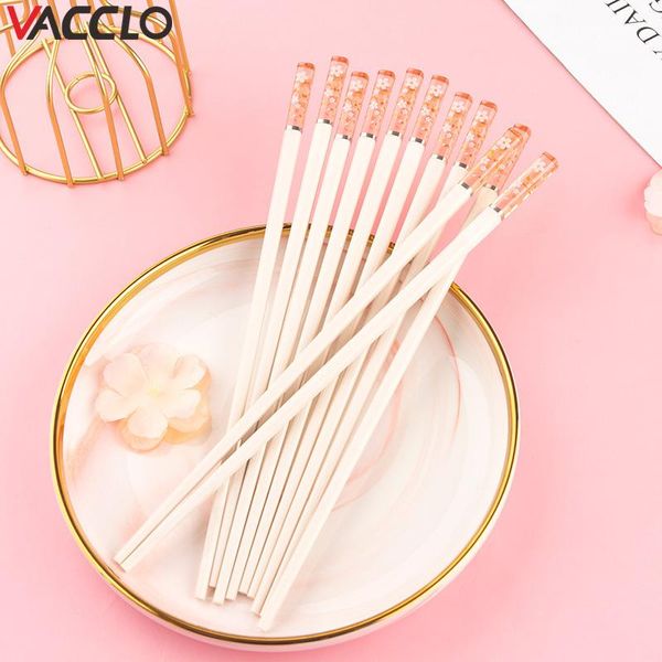 

chopsticks vacclo sakura japanese antibacterial anti-slip high temperature resistant sushi kitchen supplie