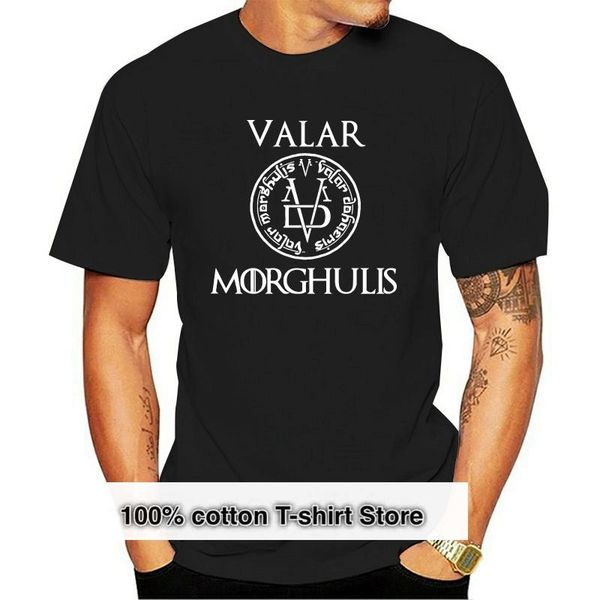 

men's t-shirts 2021 fashion t-shirt valar morgulis all men must die valyrian tee shirt, White;black