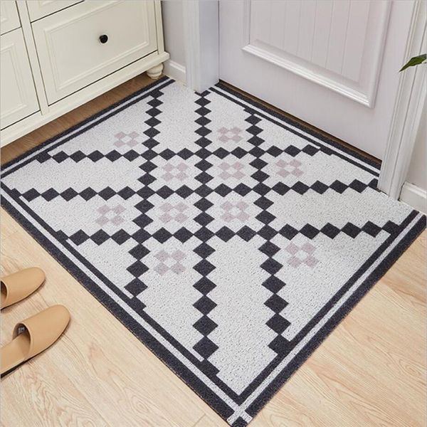 

enter the pvc floor mat room the silk circle porch dirt-resistant and soil-resistant non-slip mat can be cut at will