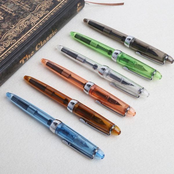 

transparent fountain pen 0.5mm stationery supplies writing tools gift 32ca pens