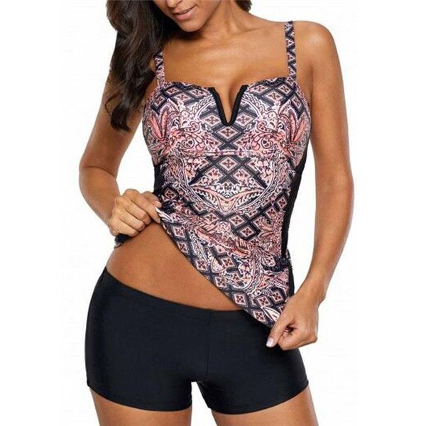 

women's swimwear 2021 women high waisted bikini set female floral printed split two pieces plus size swimsuit push up bathing suit, White;black