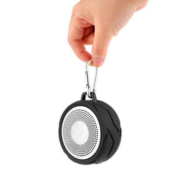 

portable speakers 4w outdoor bluetooth speaker deep bass subwoofer mini wireless hands-with hd mic chain hook for