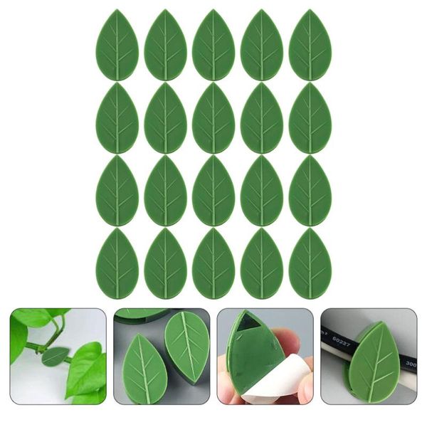 

other garden supplies 5 sets leaf designed plant traction hook fixing for home