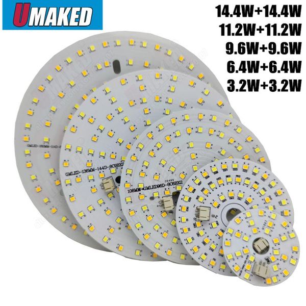 

bulbs 6.4w 12.8w 19.2w 22.4w smd3030 brightness smd light board, led lamp panel for ceiling pcb with