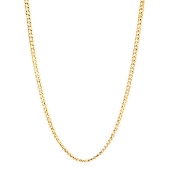 

24k real solid pure gold cuban curb chain necklace, Silver