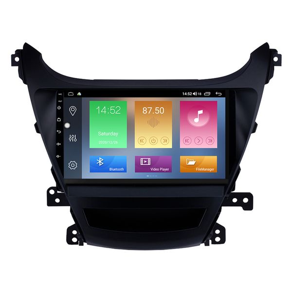 Auto-DVD-Stereo-Player für Hyundai Elantra 2014–2016 mit Musik-USB-Unterstützung DAB SWC DVR 9 Zoll Android 10 Touchscreen GPS Navi