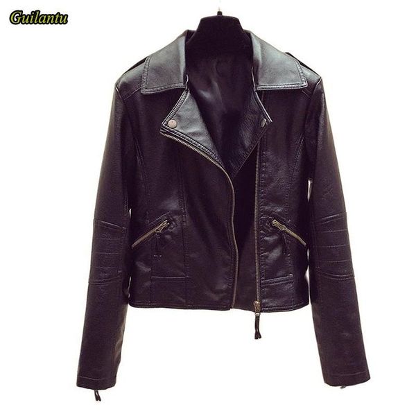 

plus size outerwear & coats faux pu lether jacket women 6xl slim short coat female spring autumn moto biker zipper motorcycle jackets