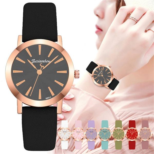 

wristwatches fashion dial belt women's watch simples three needle quartz friends luxurious gift daily for women, Slivery;brown