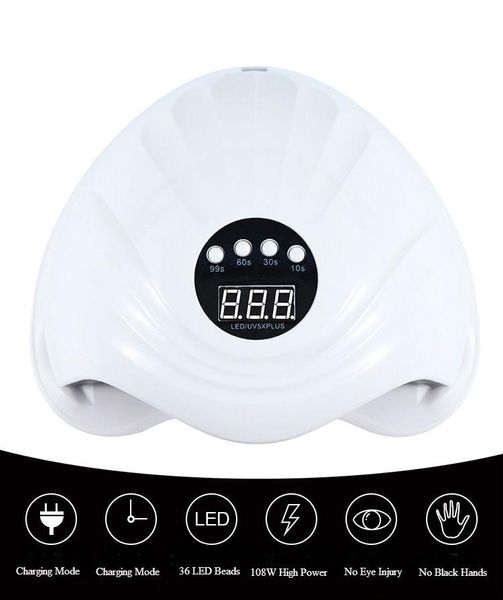 

nail dryers gel lamp,nail dryer led light for polish-4 timers professional art accessories, dual curing toe nails,whi